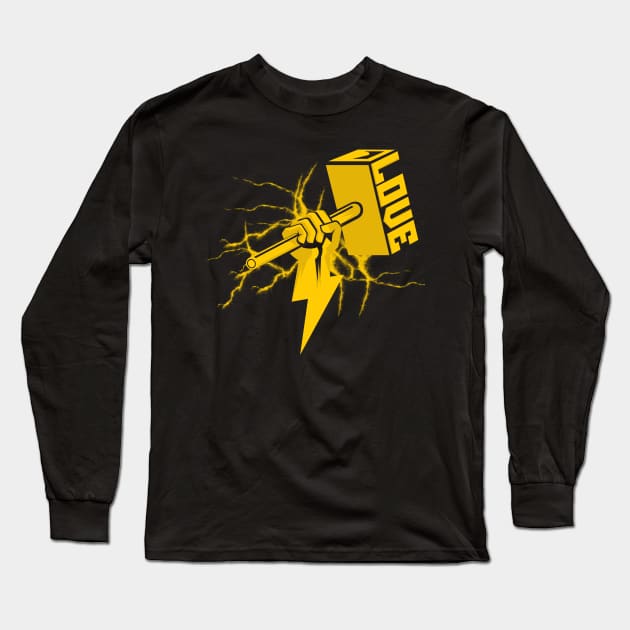 Love in Thunder Hand Long Sleeve T-Shirt by UB design